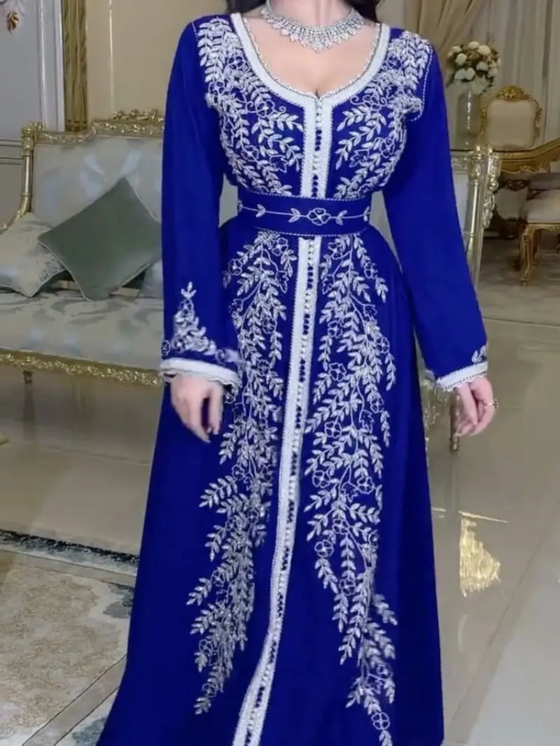 Evening wear Dresses: Sleeved Floor-Length Chiffon Cocktail Party Prom Dress Women