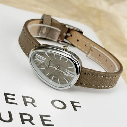 Famous Brand Women Quartz Watch Luxury Gift Ladies Snake Head Female Watch Fashion Red Leather Strap Wristwatch Dropshipping