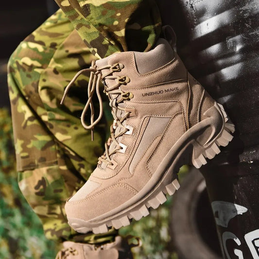 Men Tactical Boots Army Boots Mens Military Desert Waterproof Ankle Men Outdoor Boots