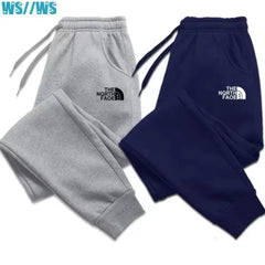 Men's Joggers Autumn Winter Drawstring Casual Pants Fleece Sweatpants Workout