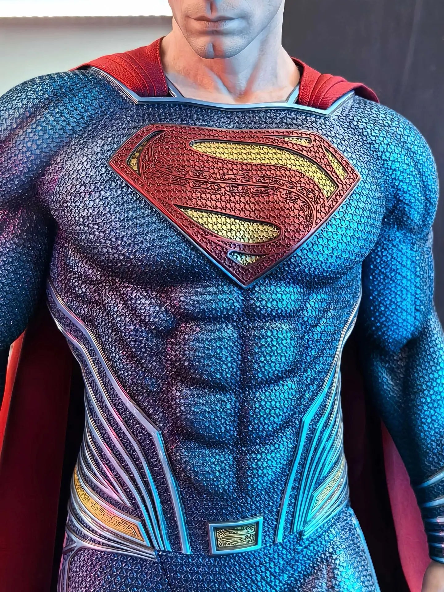 Super High Quality Dc Series Justice League Steel Man Superman Gk Statue Handmade Fashionable Model Ornament Birthday Gift Gift