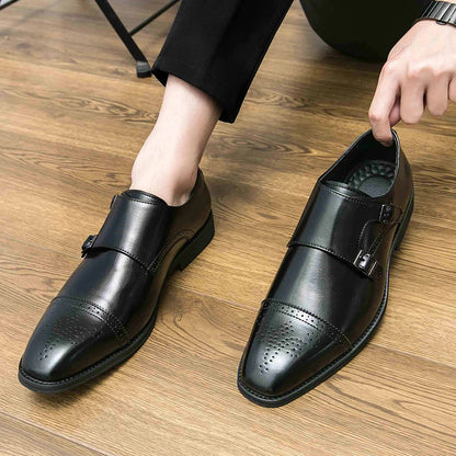 2024 New Oxford Dress Shoes Classic Business Formal Shoes Man Banquet Wedding Shoes Office Men Luxury quality Brown Derby Shoes