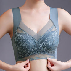 Large size lace underwear for women with big breasts no traces no wires