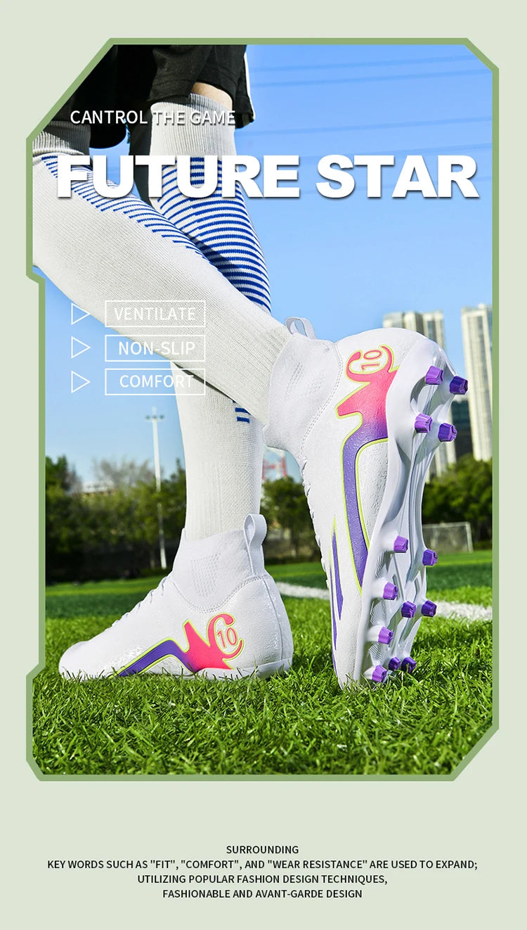 Sneakers Men Soccer Shoes Sport FG Football Boots Adult Futsal Training Shoes