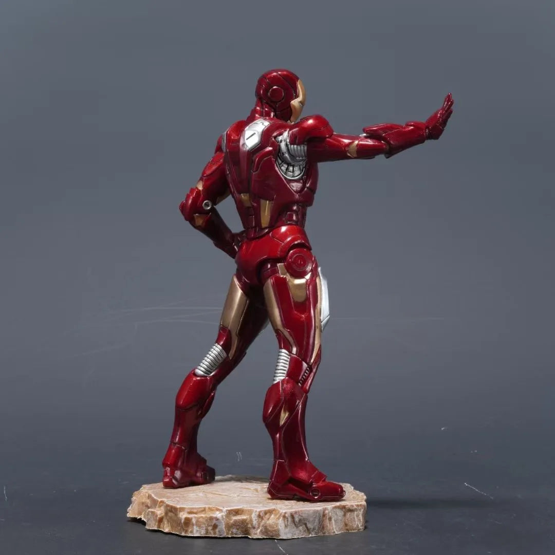 Marvel Anime Movie Statue Collection Iron Man Black Panther Premium Action Figures Desktop Ornament Pvc Toys Boy Surprise Gifts