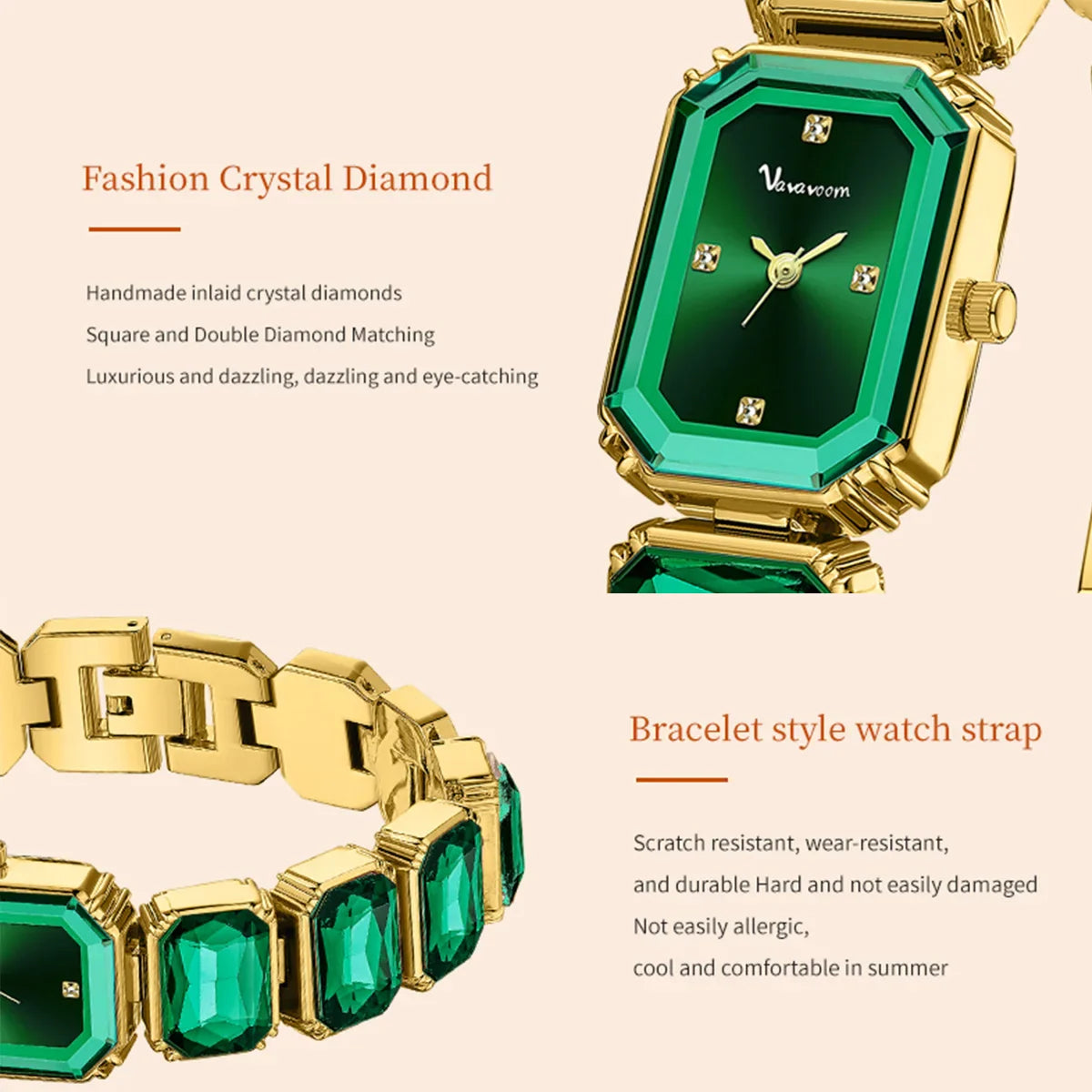 2024 New Luxury Diamond Women Bracelet Watch Fashion Rose Gold Stainless Steel Strap Original Quartz Movement Ladies Watch reloj