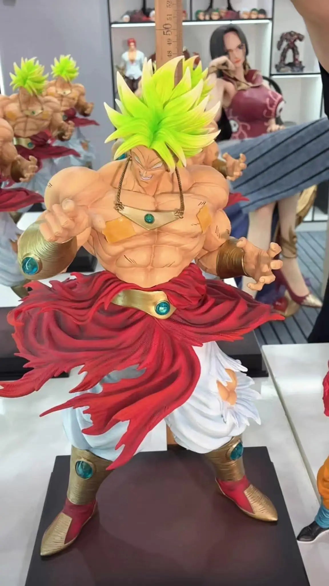 CK&Jt Statue Dragon Ball Z Broly Figure Ssj3 Broly Super Saiyan PVC Action Figures 50cm/19.69inch Collection Mode Toys Gifts