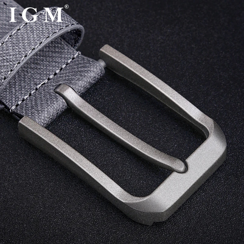 Men's woven canvas belt non-porous elastic elastic belt young men's casual  pants with tide needle buckle
