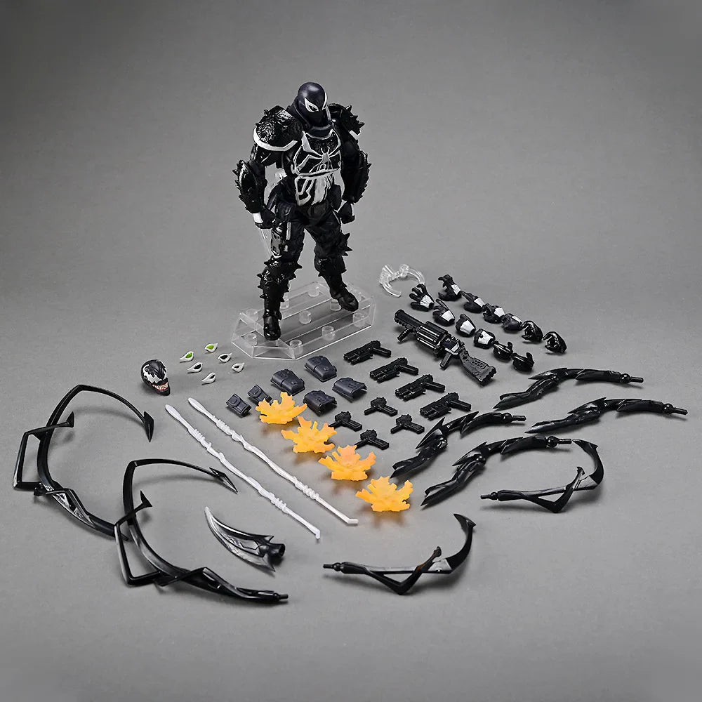 Amazing Yamaguchi Marvel Venom Agent series KO Articulated Action Figure Model Kit Desktop Ornament Collectible statue Toys Gift