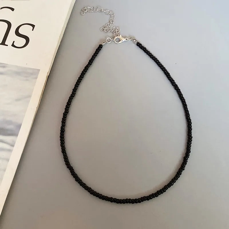 New Seed Beads Bohemia  Choker Chain Fashion  Charm Collar Colorful Handmade Colar Collar Necklace Jewelry Femme