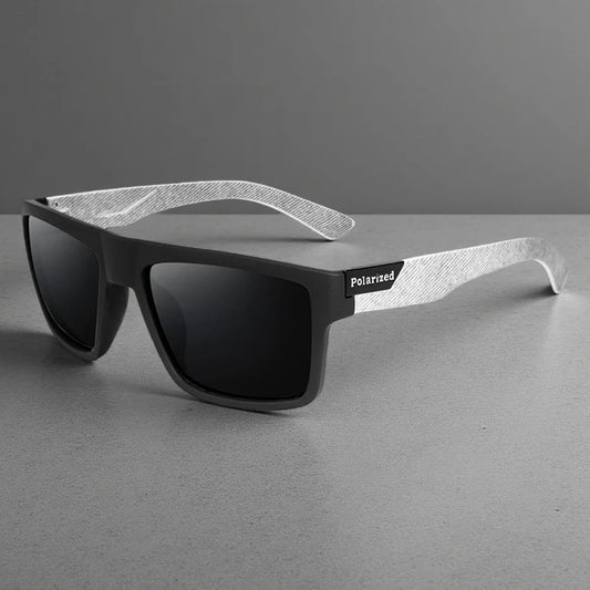 Fashion Black Polarized Sunglasses Men Women Classic Square Male Sun Glasses Stylish Outdoor Driving Fishing Sports Shades UV400