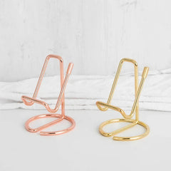 1PC Metal Lazy Wire Mobile Phone Portable Holder Gold For Ipad Mobile Phone