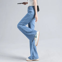 Flared Jeans Woman High Waist Slim Stretch Denim Women Tight Pant Korean