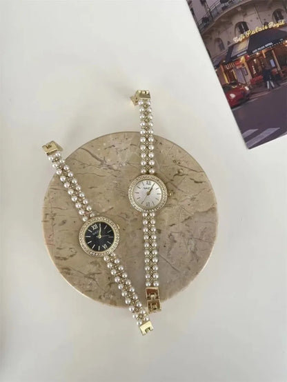 Pearl Studded Strap Women Watch Luxury Ladies Gift Bracelet Watch Fashion Quartz Wristwatches Dropshipping Relojes Para Mujer