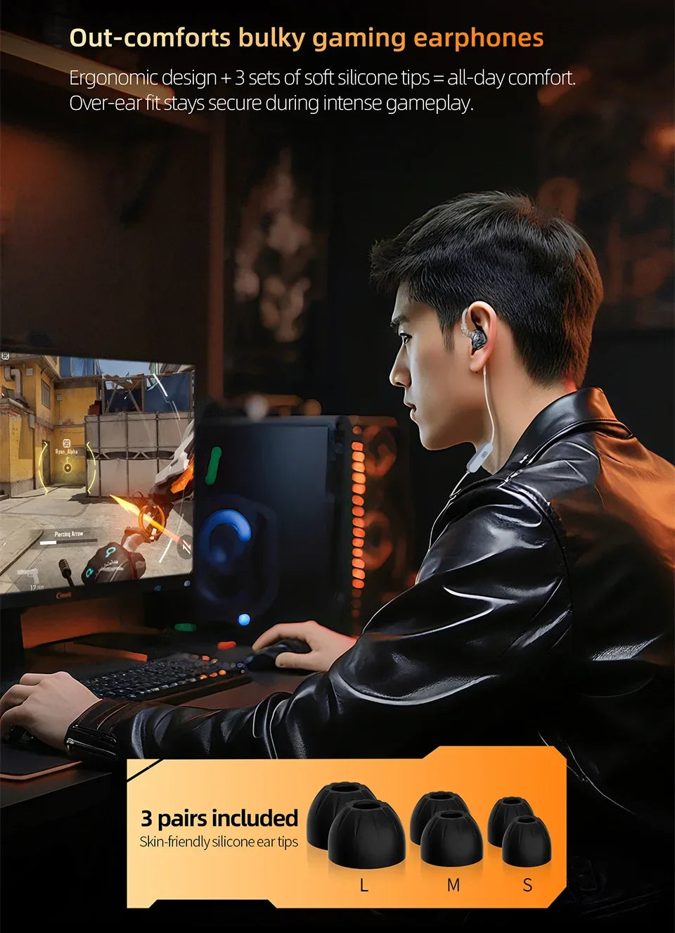KZ Gale Earphone HIFI Bass Earbud Gaming and Music Headset Super-linear Dynamic Driver Detachable Design