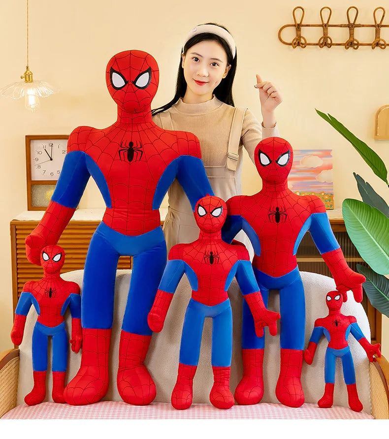 40-120Cm Spiderman New Cute Plush Doll Toys Kawaii Huge Sleep Pillow Cushion Soft Stuffed Animal Doll Birthday Gift for Kids