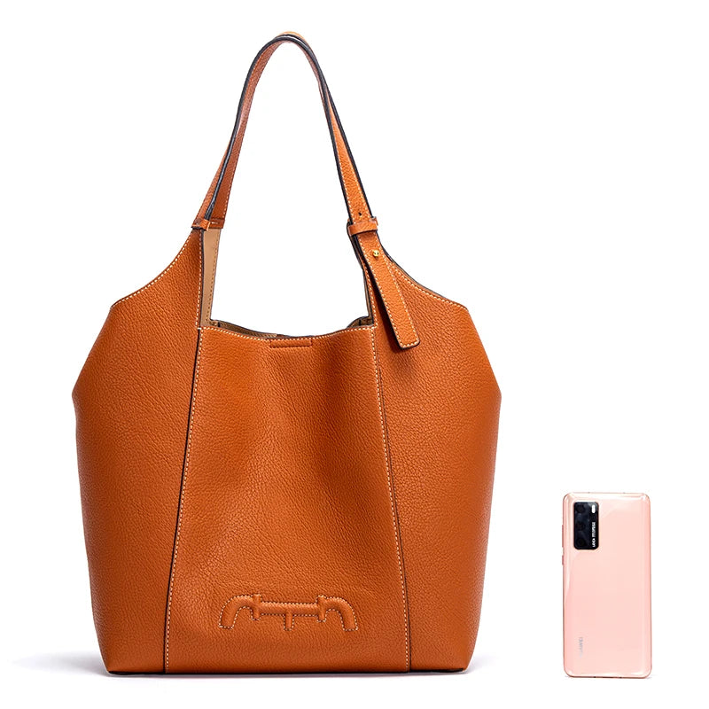 Retro Fashion Women's Solid Color Shoulder Bag PU Material Versatile Commuter