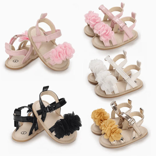 Baby Girl Princess Shoes Prewalker Flower Toddler Summer Sandals Beach Shoes