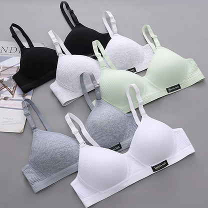 Cotton Sport Underwear for Teens Seamless Girl No Underwire Training Bra Soft