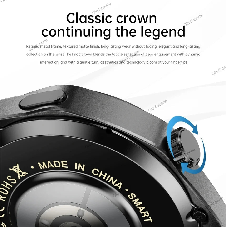 2025 New GPS NFC GT5 Pro Smart Watch Men HD AMOLED Screen Heart rate Bluetooth Call IP68 Waterproof Man Smartwatch Holiday Gifts