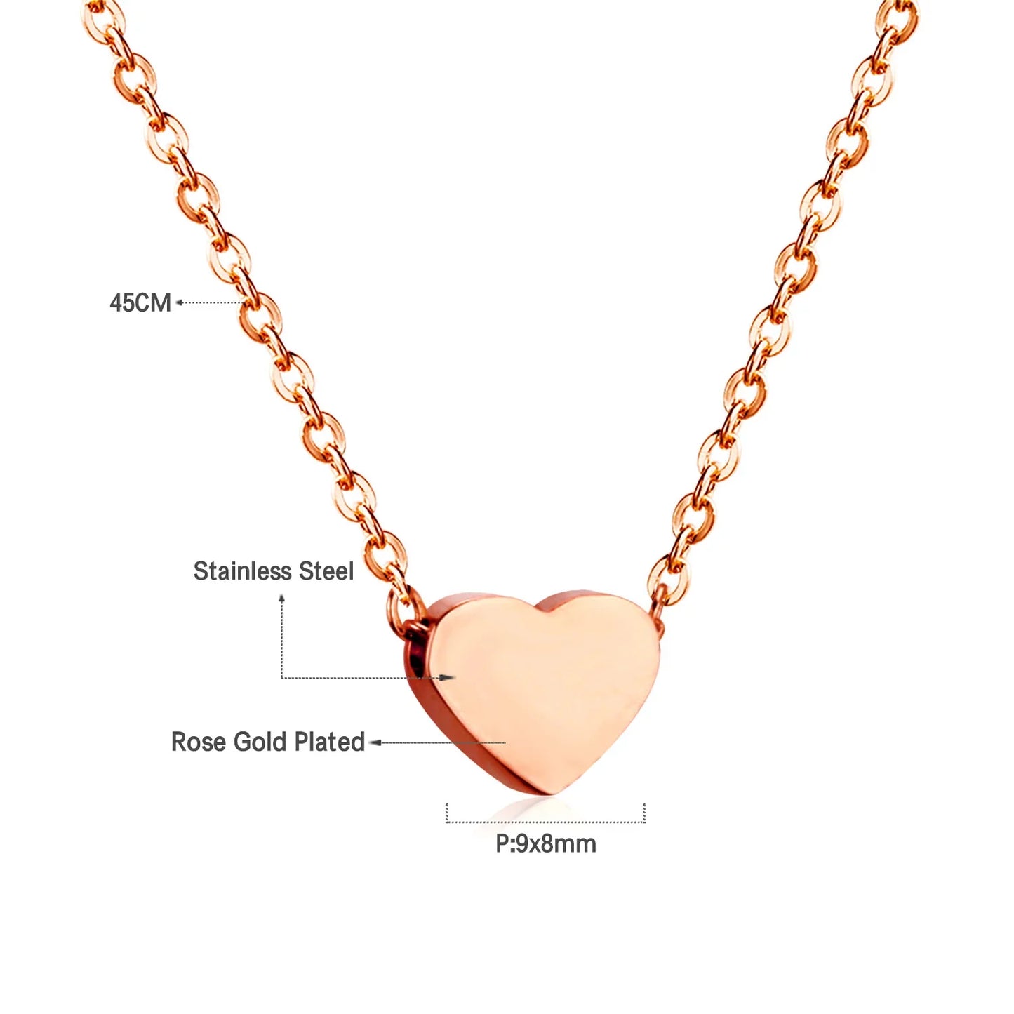 LUXUKISSKIDS Heart Star Moon Pendant Necklaces Tiny Charms Stainless Steel Choker Women/Girls Y2K Sweater Boho Jewelry Collares