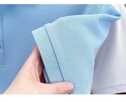 100% pure cotton high-end brand men's short sleeve polo shirt summer fashion original pony embroidery golf Paul  casual T-shirt