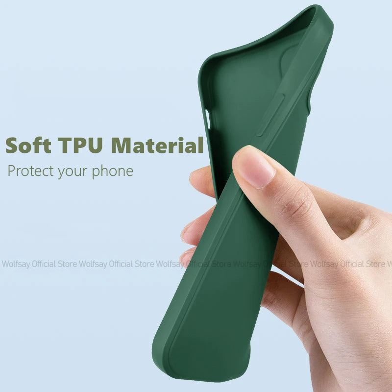 For iPhone 7 Plus Case For iPhone 7 8 Plus Cover Luxury TPU Shockproof Liquid Silicone Protective Phone Cover For iPhone 7 Plus