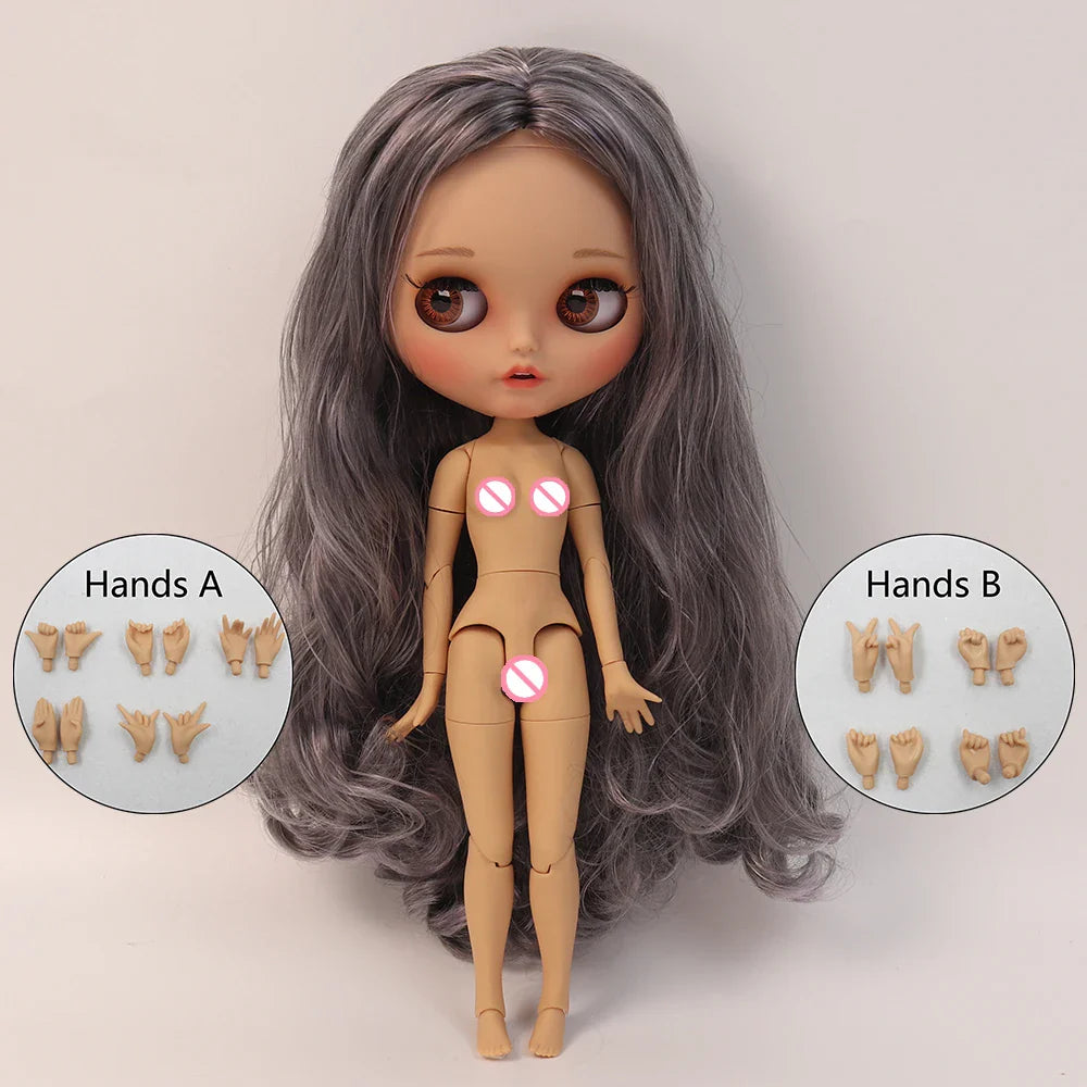 ICY DBS blyth doll 1/6 BJD Joint body Tan skin Matte Face 30cm on sale special price toy gift Anime Girl SD