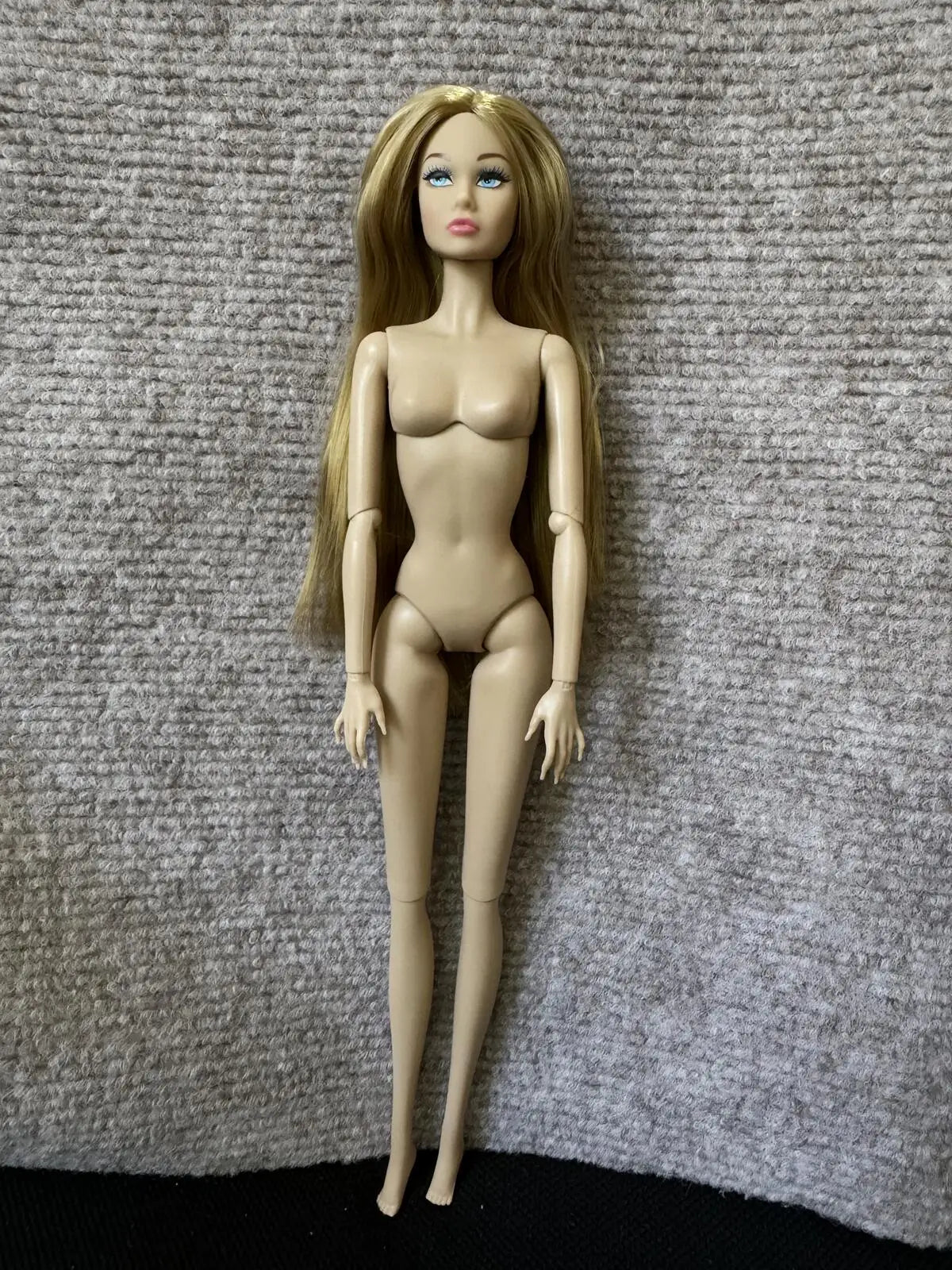 1/6 PP Face Mold Super Model Doll Figures FR Beige Dark Brown Skin Tone Joints Movable Solid Doll 30cm Doll Kids Birthday Gift