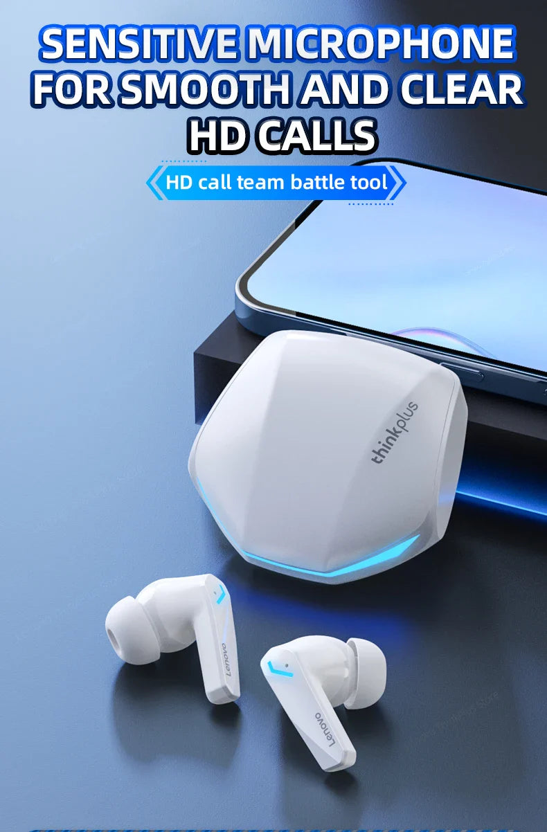 Choice Lenovo GM2 Pro Bluetooth 5.3 Earphones Sports Headset Wireless In-Ear Gaming Low Latency Dual Mode Music Headphones New