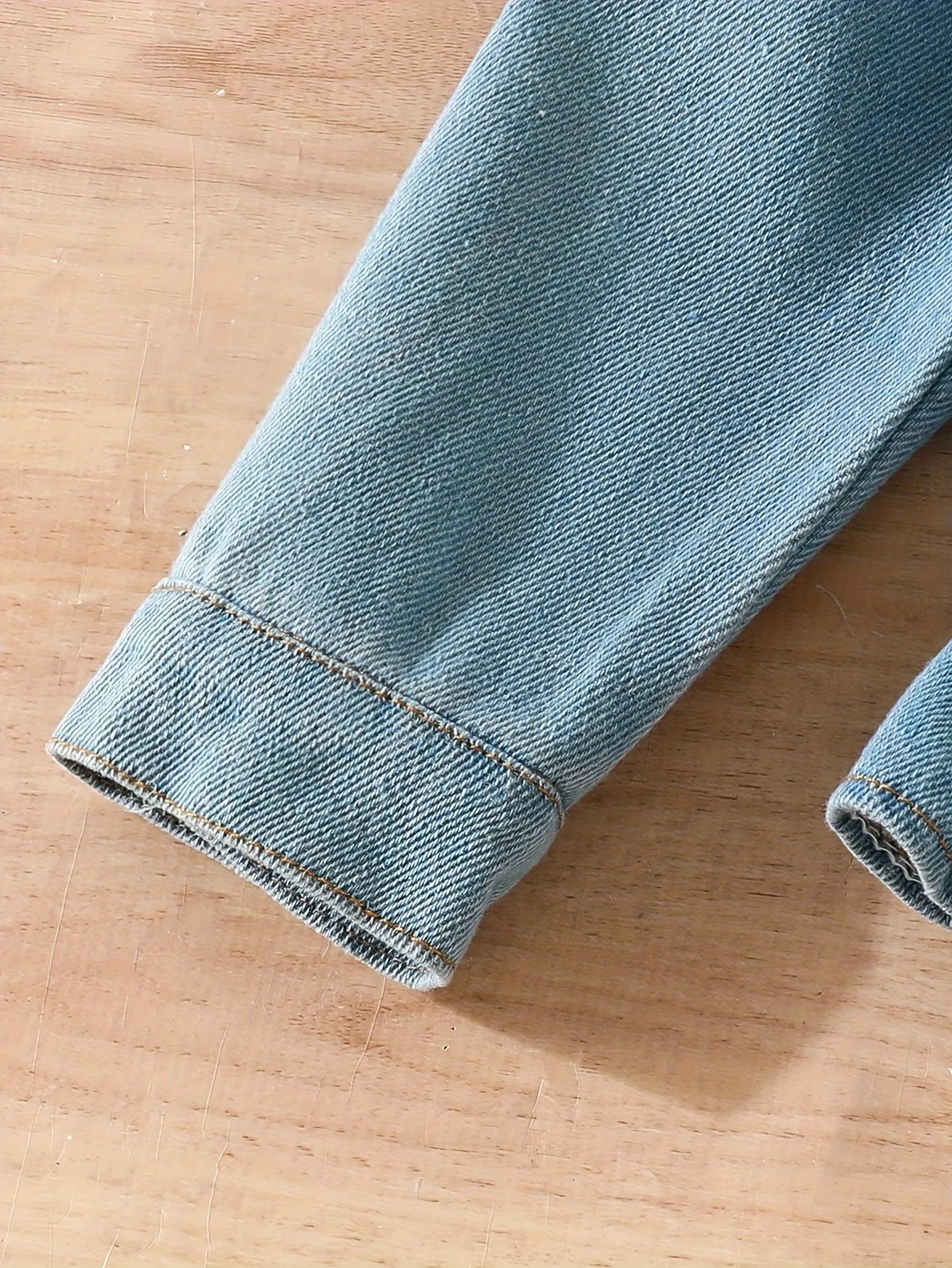 Girls' Denim Outerwear Autumn And Winter Children's Denim Outerwear Middle And Young Children's Denim Outerwear Korean Trend