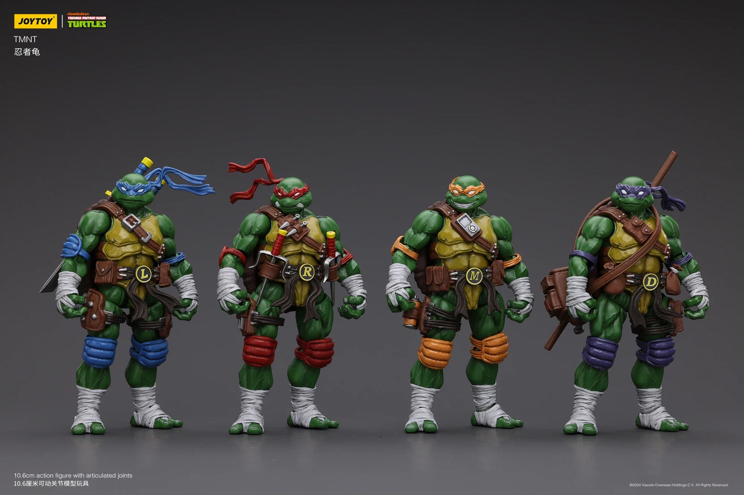 [Available in Asia]JOYTOY 1/18 Action Figure TMNT Ninja Turtles Michelangelo Donatello Leonardo Raphael Anime figures Toys Model