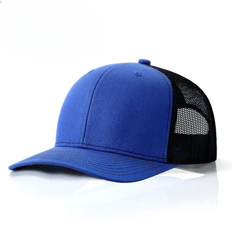 Custom embroidered logo hat Men's and women's mesh cap cotton baseball cap design DIY picture printing logo hat Summer sun hat