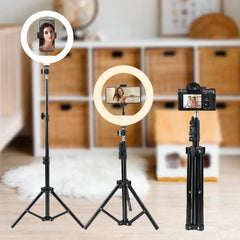 Zomei 10/12in RGB Selfie Ring Light Tripod 110CM LED Fill Light Photography Stand