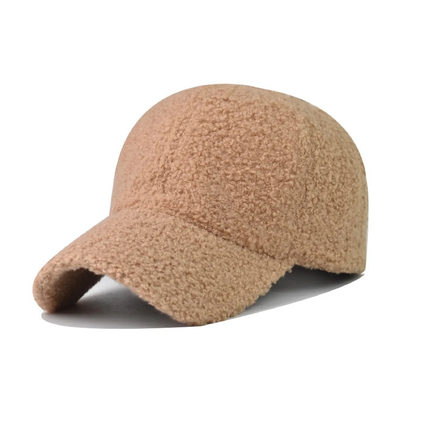 Cashmere Baseball Cap New Winter Windproof Lamb Wool Caps Warm Caps Women Men Plush Simple Hat Casual Comfortable Outdoor Hats