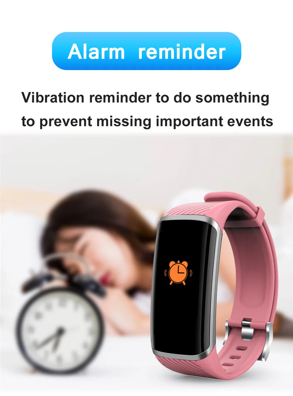 Smart Fitness Bracelet Heart Rate Blood Pressure Fitness Tracker  ForAndroid IOS Customize Wallpaper Smart Band Watch Men Women