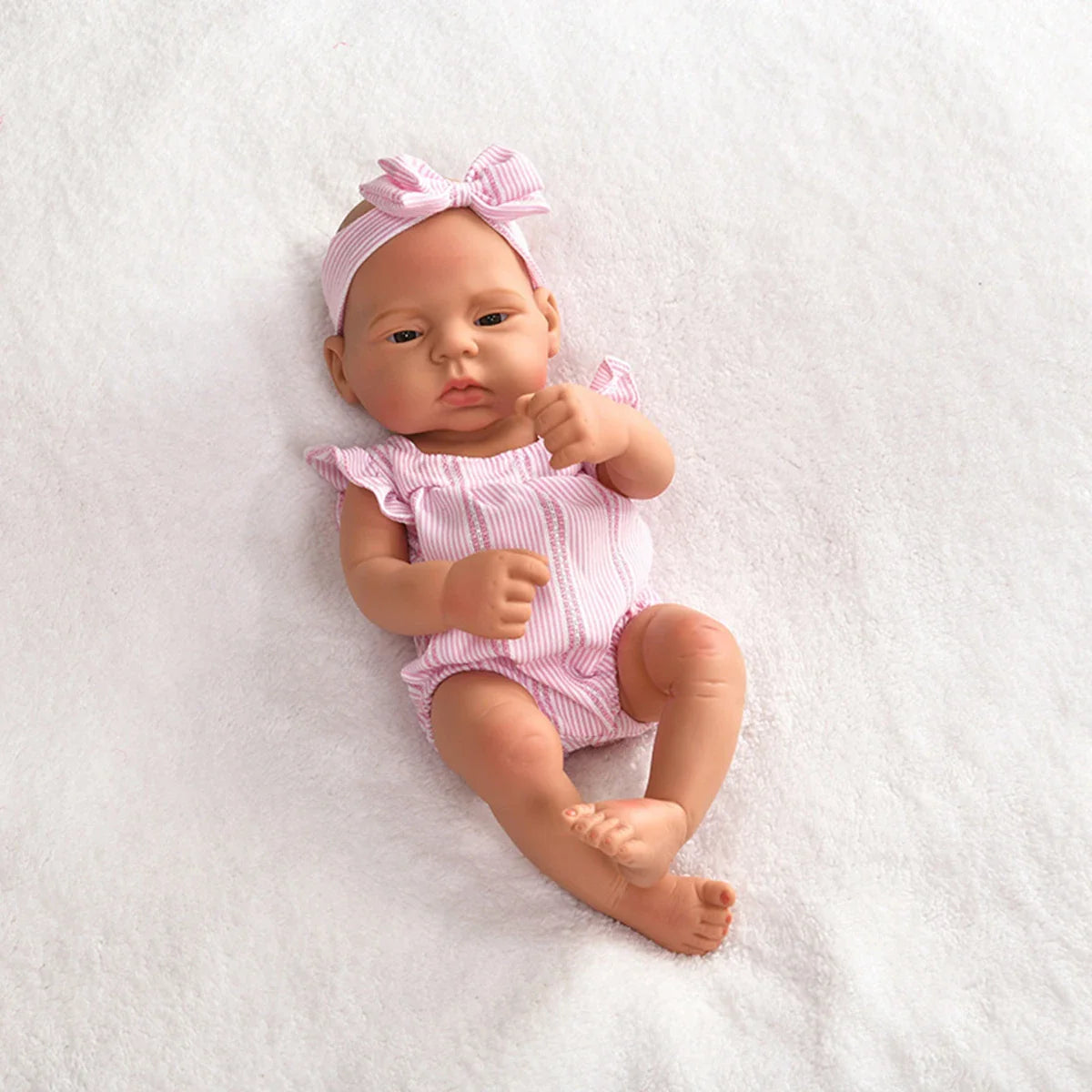 15.75inch 40cm Reborn Dolls Baby  Dolls Toys Girl Lifelike Reborn Dolls Full Body Vinyl Girl Doll Bebe Doll Toy Birthday Gift