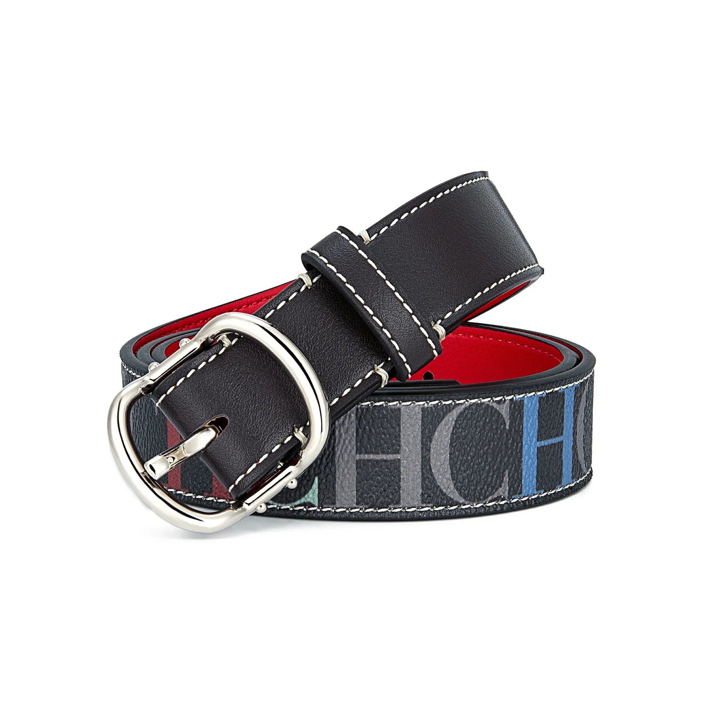 Women's Leather Belt High Quality Casual Trendy Color Letter Print Simple Elegant Waistband Fashion Versatile Strap Hot Sale