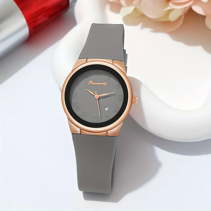 Fashion Roma Dial Women Calendar Quartz Watches Casual Silicone Band Ladies Sports Wristwatch Reloj Mujer