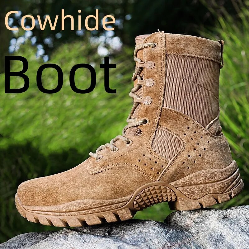 Men Boots Army Military Special Force Boot Fight Combat Train Desert Shoes