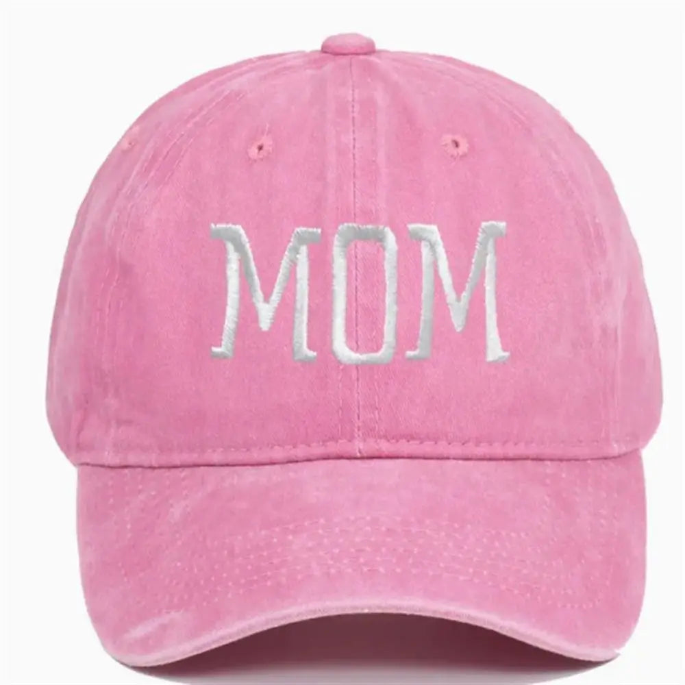 DAD MOM Embroidery Cotton Baseball Cap Fashion Women Men Hat Sport Visors Snapback Cap Sun Hat Breathable Outdoor Caps