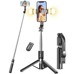 Extended Selfie Stick bluetooth selfie stick fill light tripod