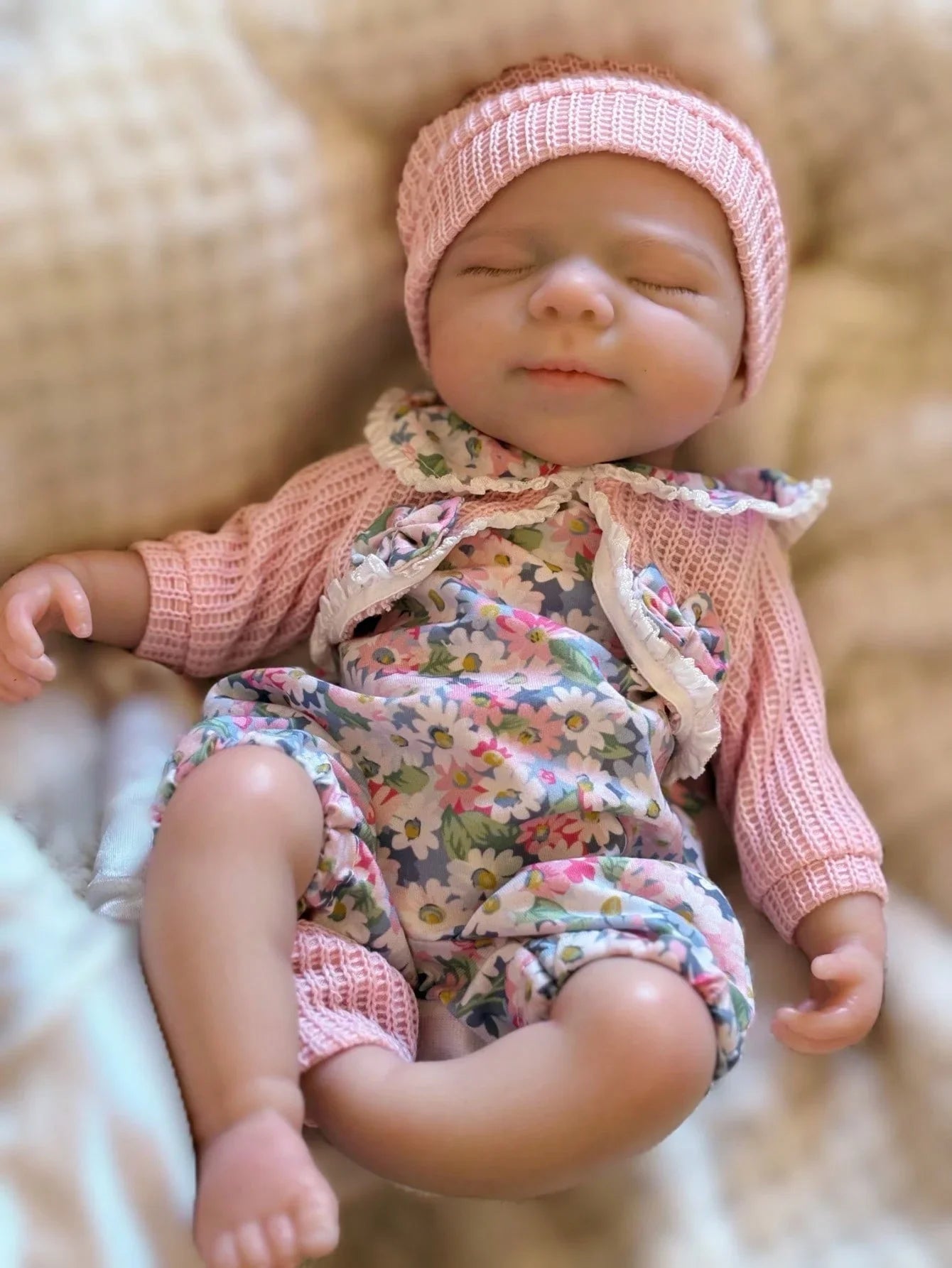 Aizwa1 Can Open Mouth 13-Inch Pascale Soft Silicone Reborn Baby Doll - Handmade Newborn Girl Doll, Ideal Birthday Gift