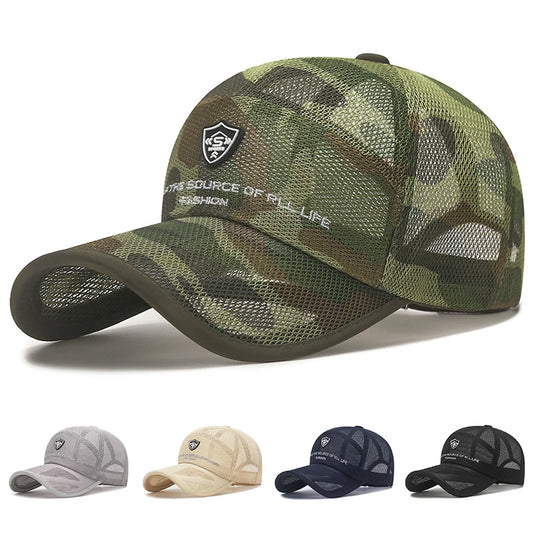 Outdoor Camouflage Mesh Baseball Cap Men Cap Summer Unisex Men And Women