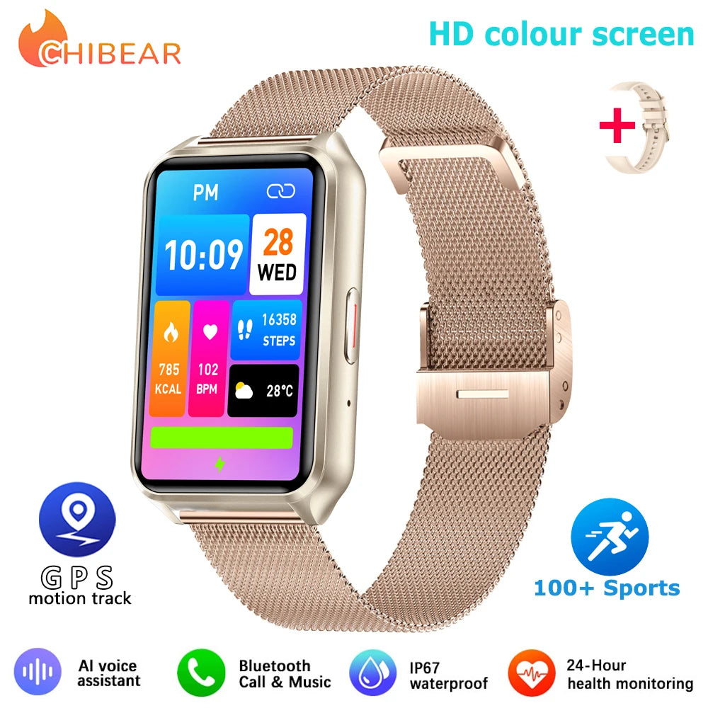 HD Bluetooth Call Smart Watch Men's Bracelet Fashion Women Smart Watch Android IOS