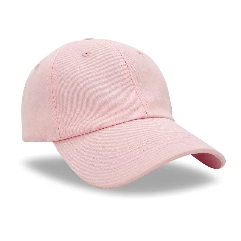 Custom Logo Hat For Women Men Soft Top Cotton Baseball Cap Adult Outdoor Adjustable Dad Hats Snapback Hat Summer Sports Sun Cap