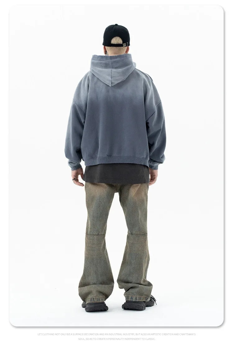 Stale gradient render fleece hoodie