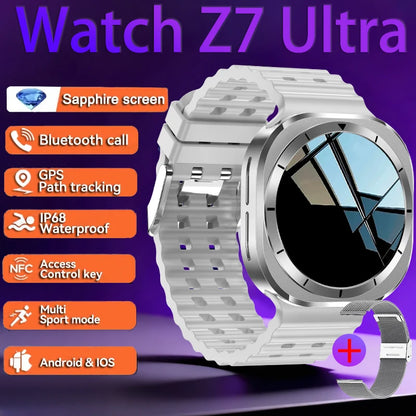 2025 New Watch 7 Ultra Smart Watch Men 3D Display Sport SmartWatch GPS NFC Compass Blood oxygen Smartwatch Women For Android IOS
