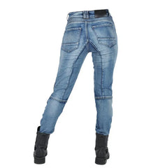 Womens zipper pants Motorcycle jeans Men's high elastic motorcycle riding rider pants