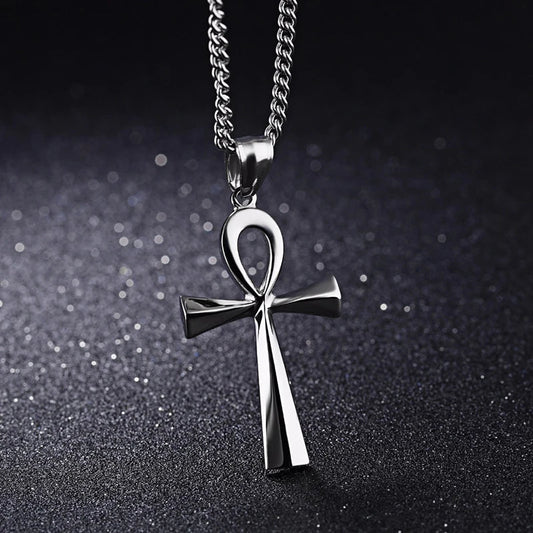 Amulet Pendant Egyptian Ankh Crucifix Necklaces Pendants  Symbol of Life Cross Necklaces Jewelry Wholesale